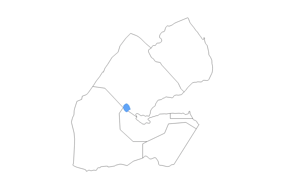 Vista previa del mapa de contorno de Djibouti