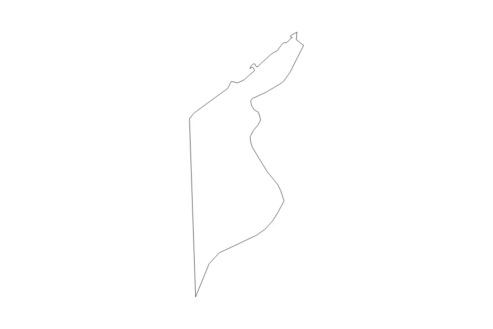 Vista previa del mapa de contorno de Alexandria