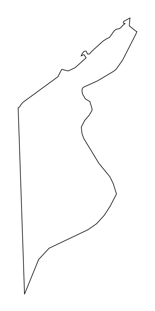 Mapa de contorno de Alexandria, Egypt.
