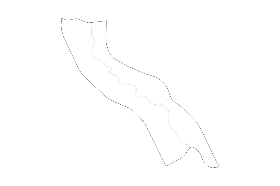 Mapa de Asyut, Egypt de tipo contorno y ríos para África, con contorno y ríos con límites limpios.