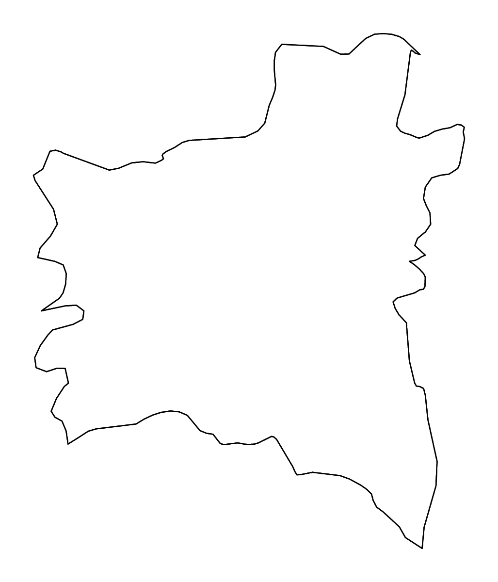 Mapa de contorno de Gharbia, Egypt con ríos.