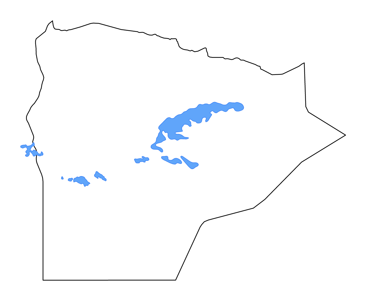Carte de contour de Matrouh, Egypt avec lacs.