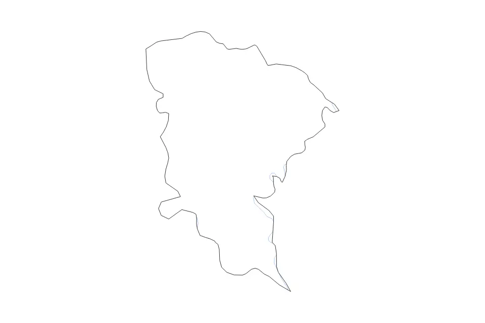Mapa de Monufia, Egypt de tipo contorno y ríos para África, con contorno y ríos con límites limpios.