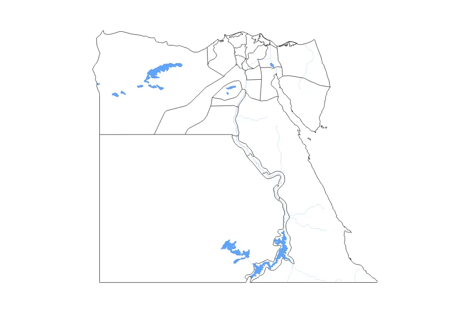 Vista previa del mapa de contorno de Egypt