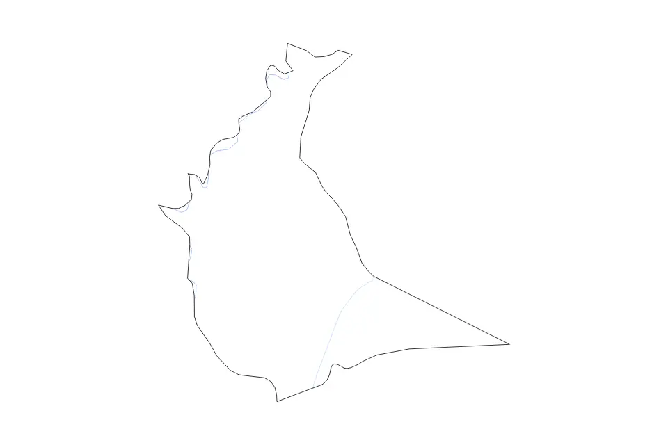 Carte de Qalyubia, Egypt de type contour et rivières pour Afrique, montrant contour et rivières avec des limites nettes.