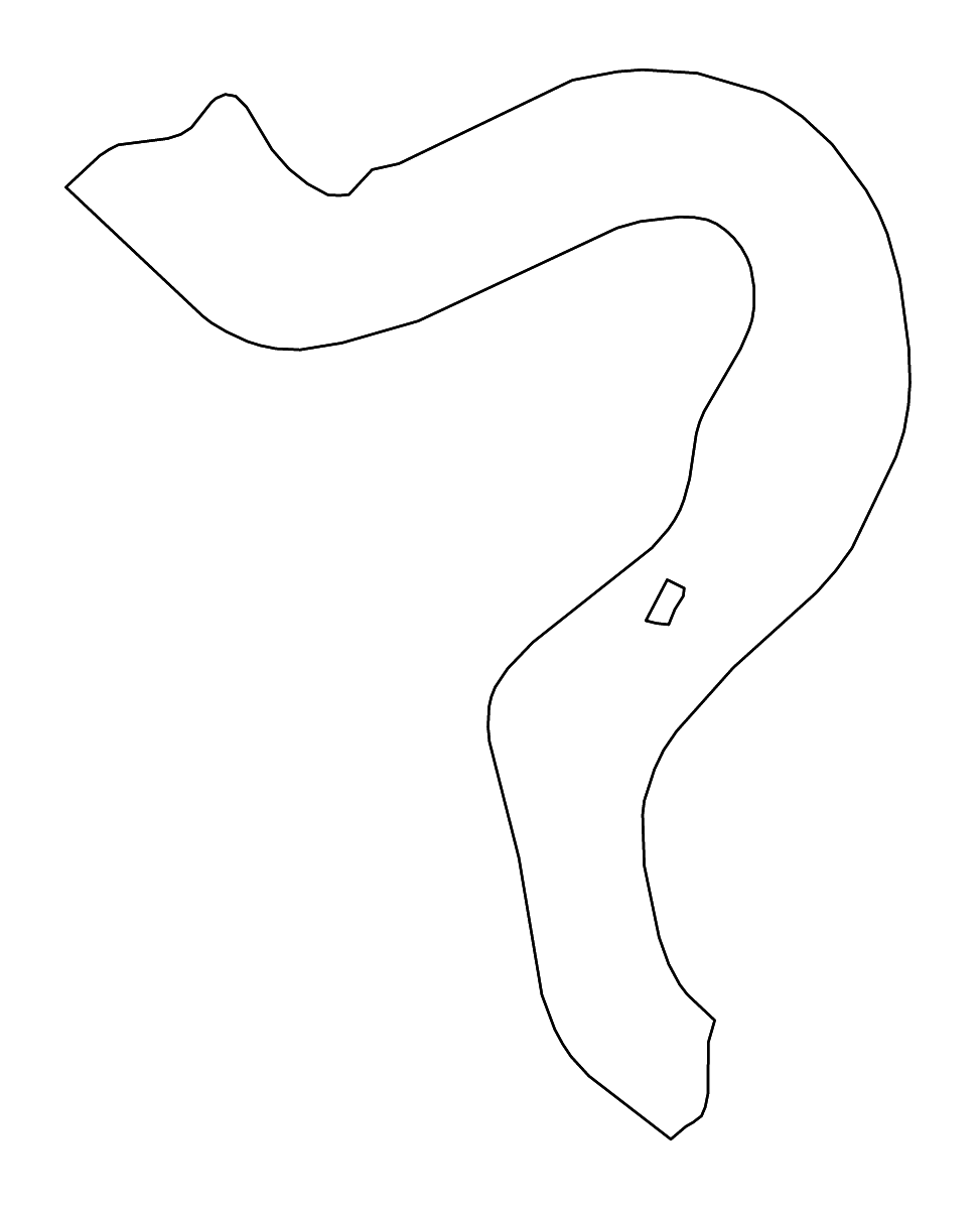 Mapa de contorno de Qena, Egypt con ríos.