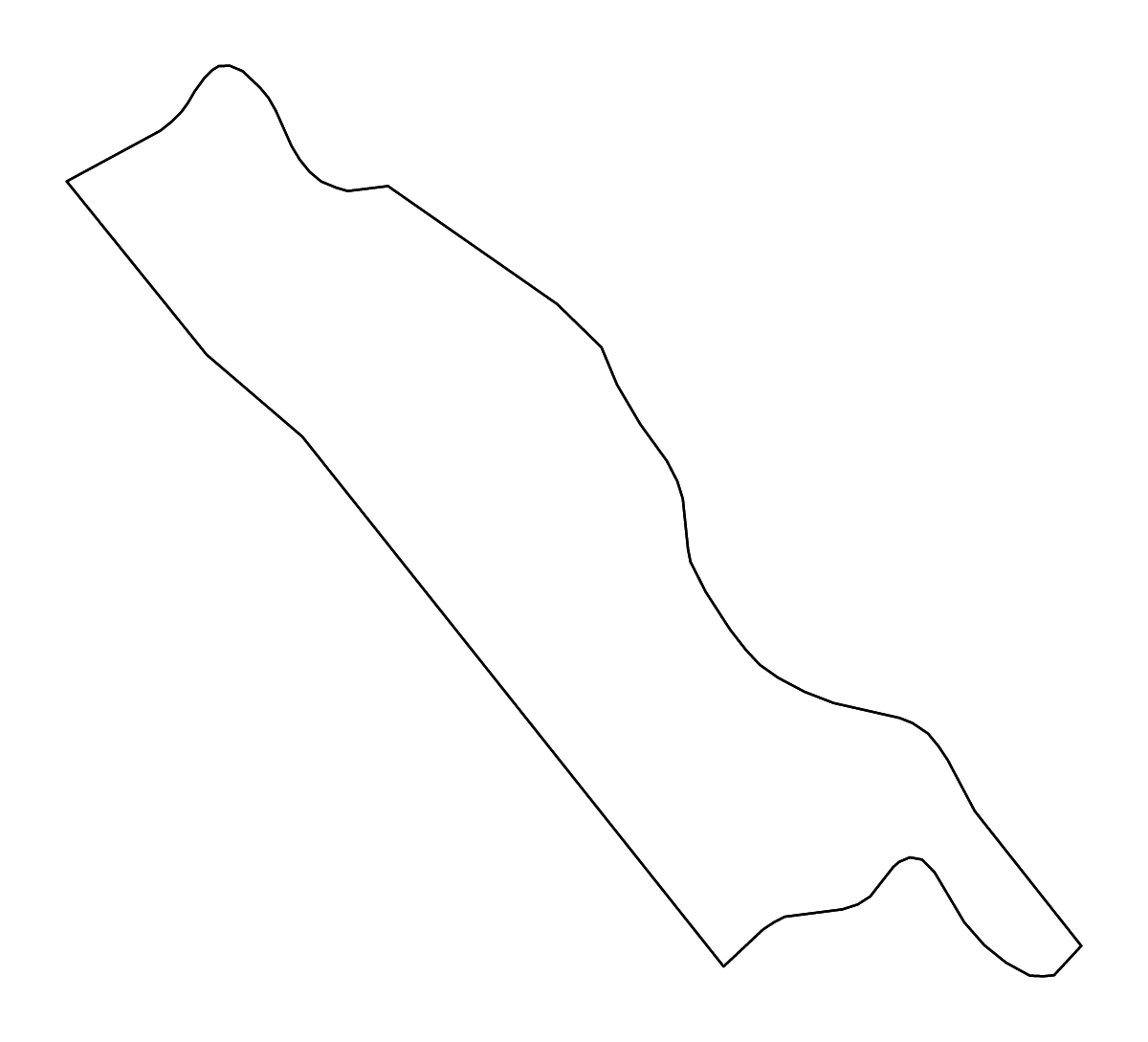 Carte de contour de Sohag, Egypt avec rivières.