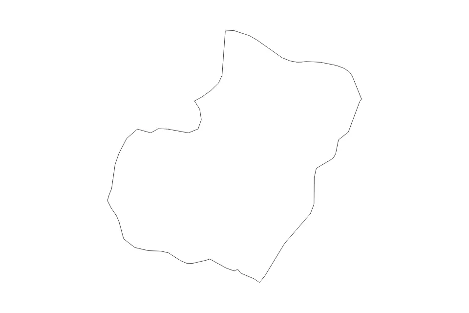 Bioko Sur outline map preview