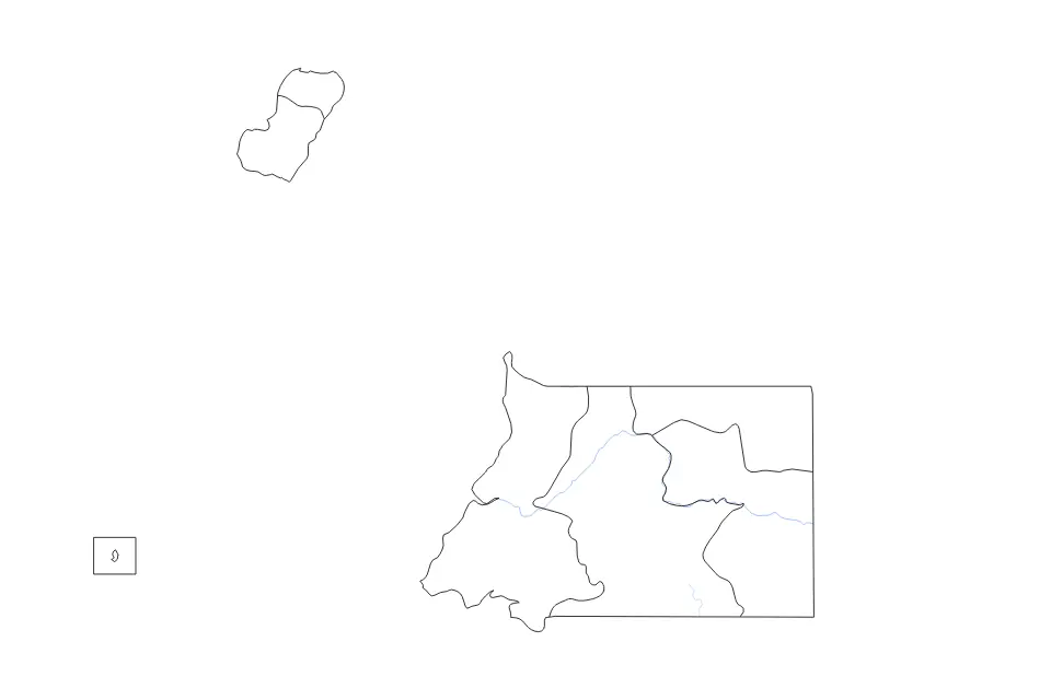 Vista previa del mapa de contorno de Equatorial Guinea