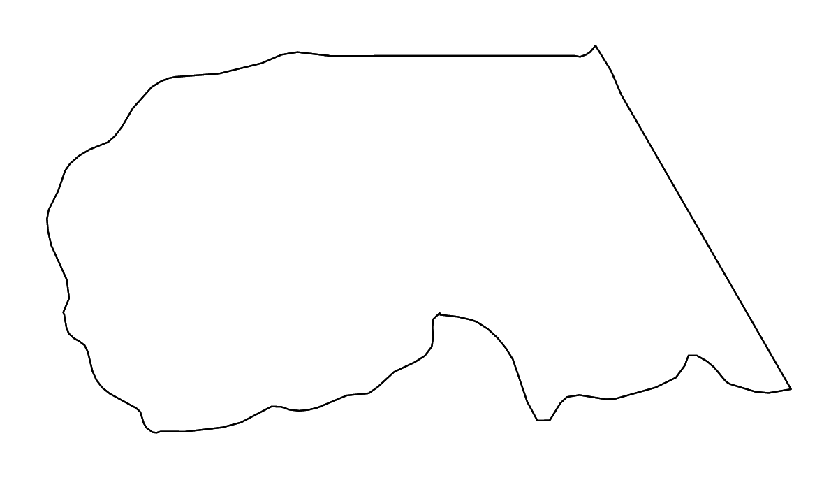 Mapa de contorno de Maekel, Eritrea con ríos.