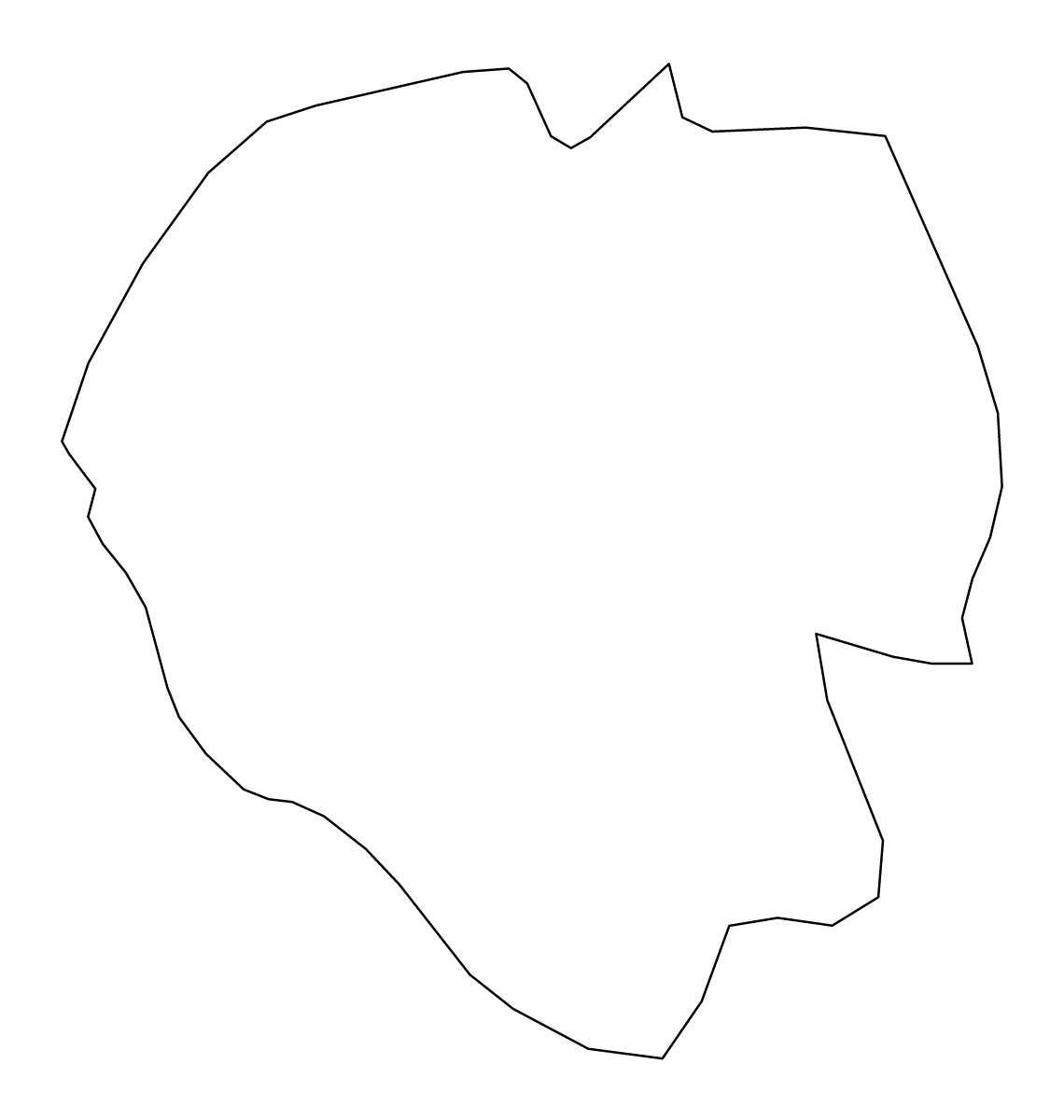 Mapa de contorno de Addis Ababa, Ethiopia.