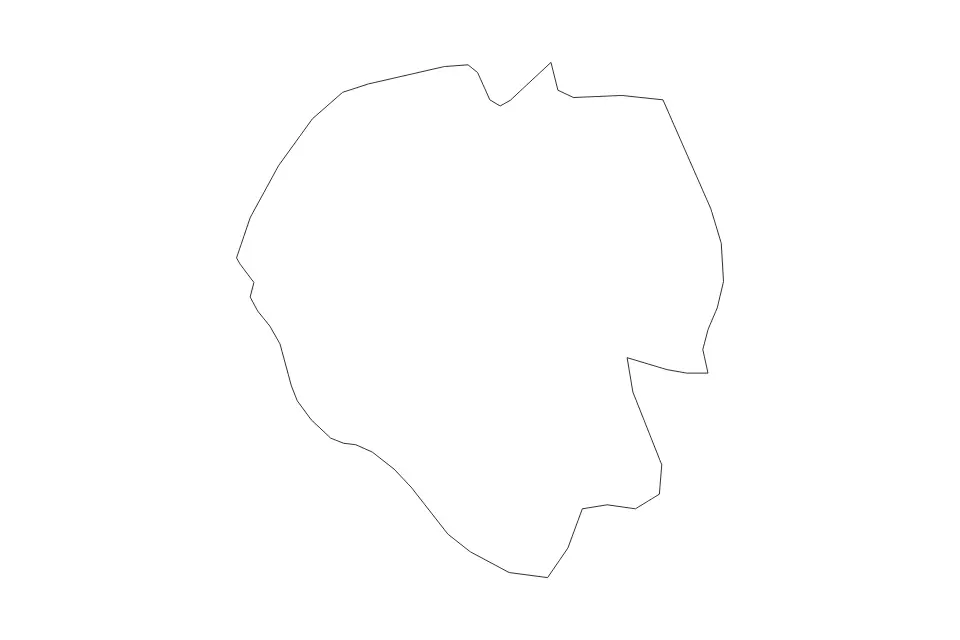 Vista previa del mapa de contorno de Addis Ababa