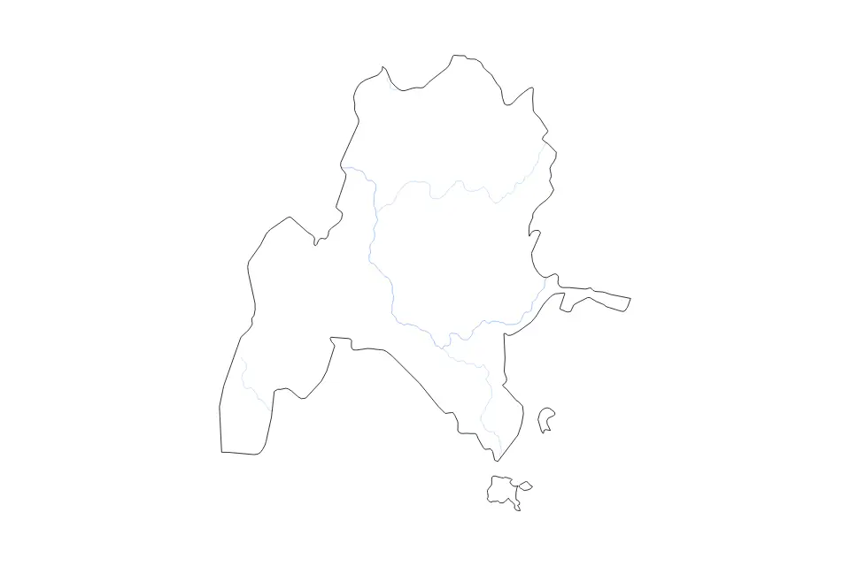 Benishangul-Gumuz outline map preview