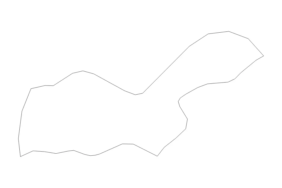 Carte de Dire Dawa, Ethiopia de type contour pour Afrique, montrant contour avec des limites nettes.