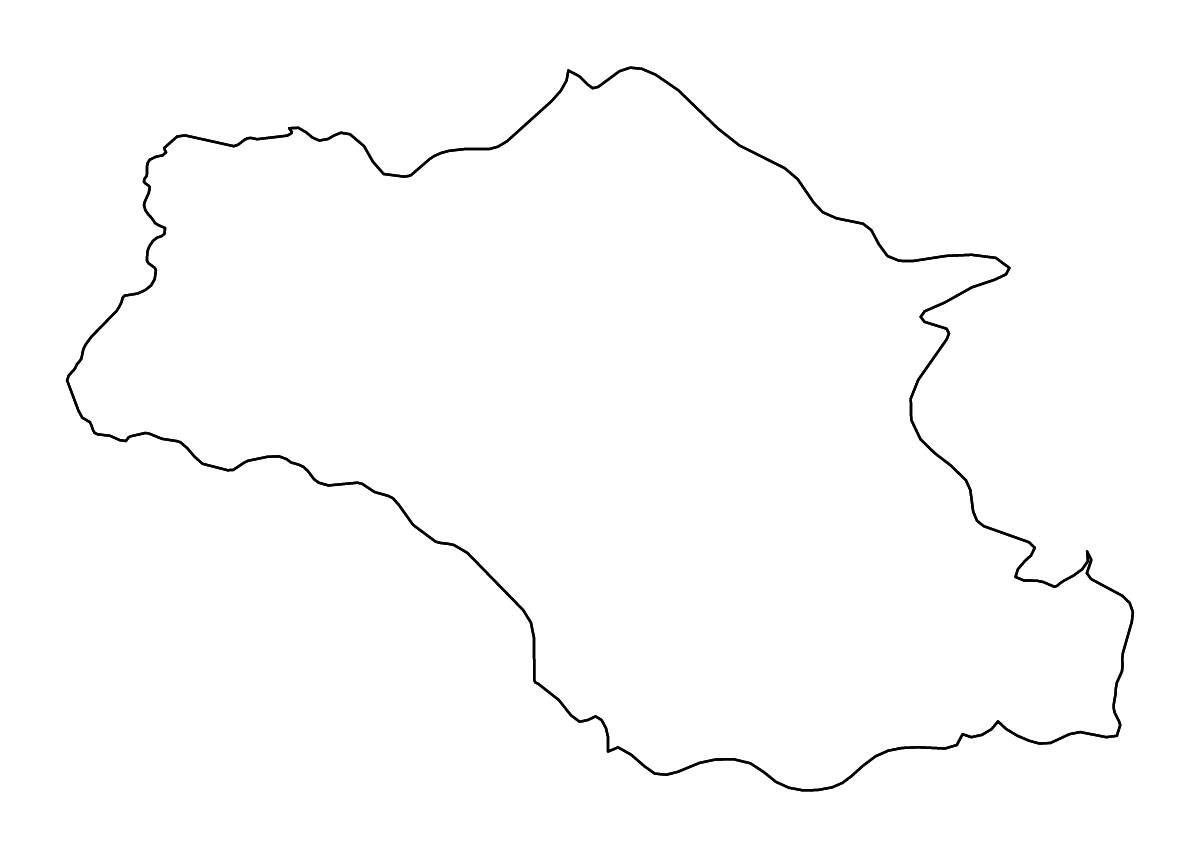 Mapa de contorno de Gambela, Ethiopia con ríos.