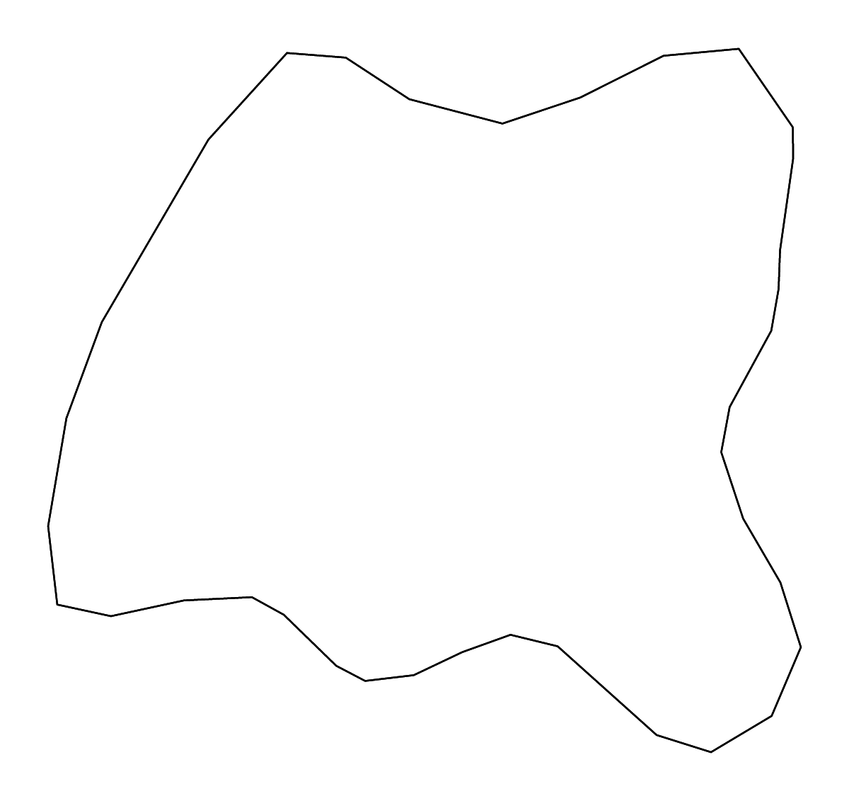 Carte de contour de Harari, Ethiopia avec rivières.