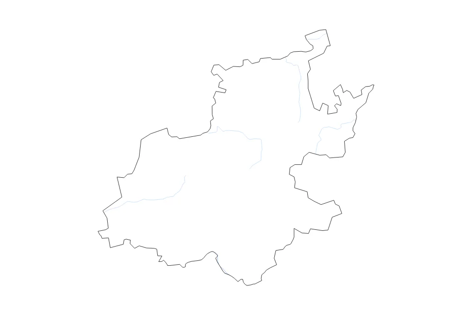 Aperçu de la carte de contour de Gauteng