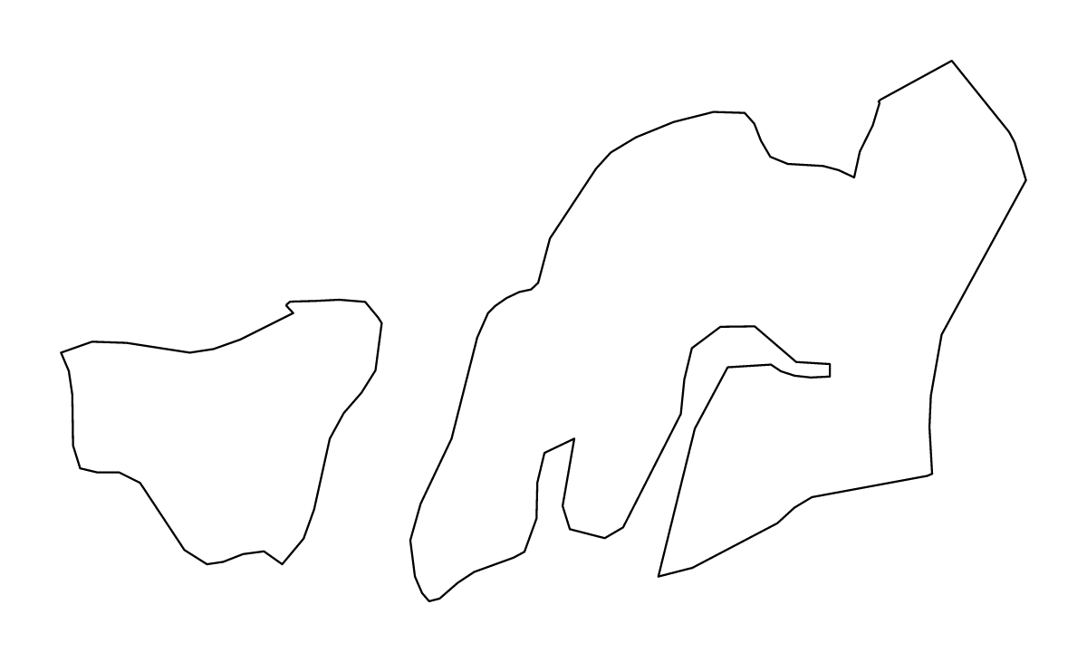 Mapa de contorno de Biombo, Guinea-Bissau.