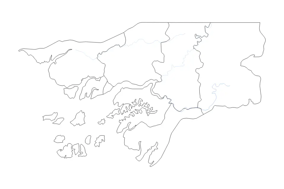 Guinea-Bissau outline map preview