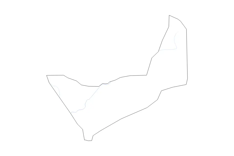 Aperçu de la carte de contour de Koubia Prefecture