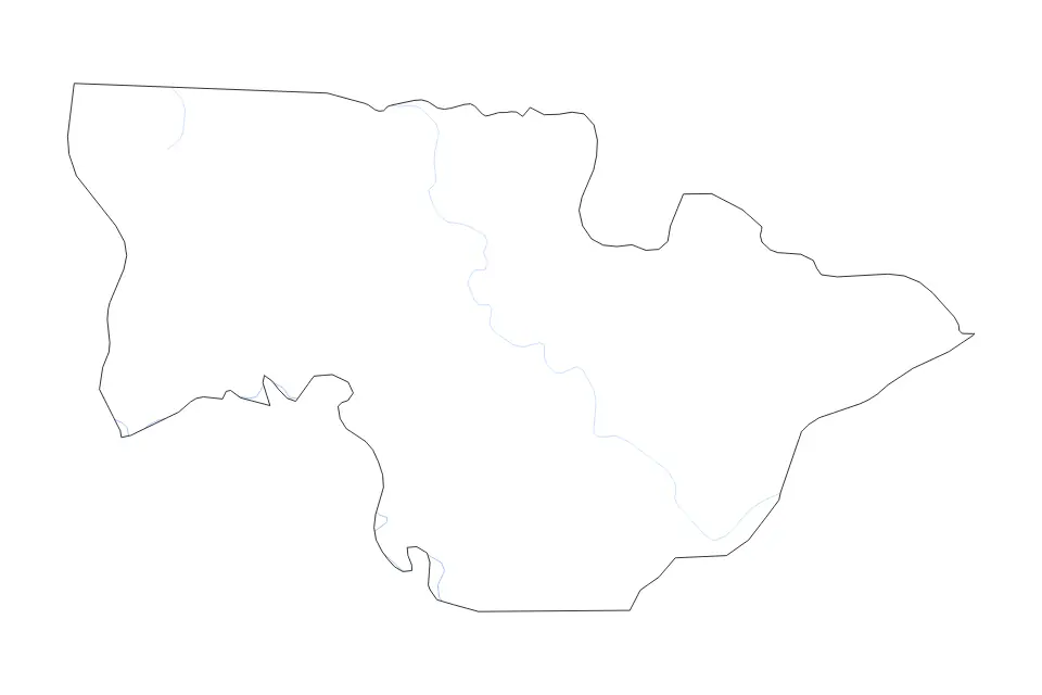 Aperçu de la carte de contour de Koundara Prefecture