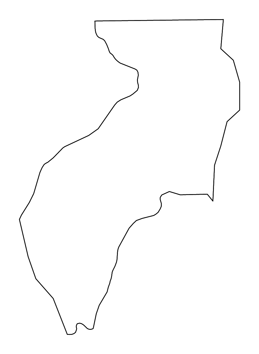 Carte de contour de Lélouma Prefecture, Guinea avec rivières.