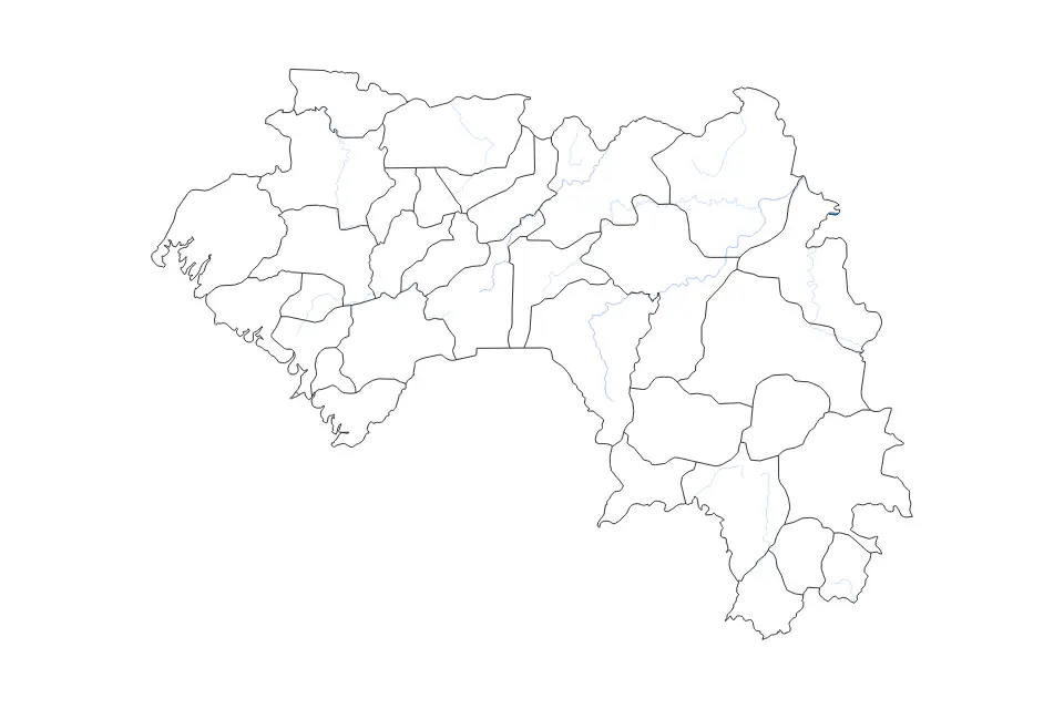 Guinea outline map preview