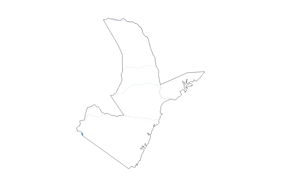 Mapa de Coast, Kenya de tipo contorno, lagos y ríos para África, con contorno, lagos y ríos con elementos de agua como Lake Jipe.