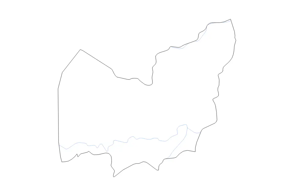 Mapa de Manzini, Kingdom Of Eswatini de tipo contorno y ríos para África, con contorno y ríos con límites limpios.
