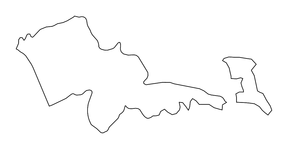 Carte de contour de Mafeteng, Lesotho avec rivières.