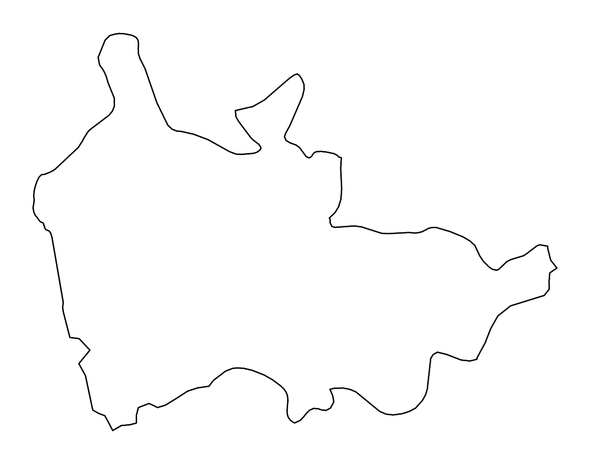 Mapa de contorno de Thaba-Tseka, Lesotho con ríos.