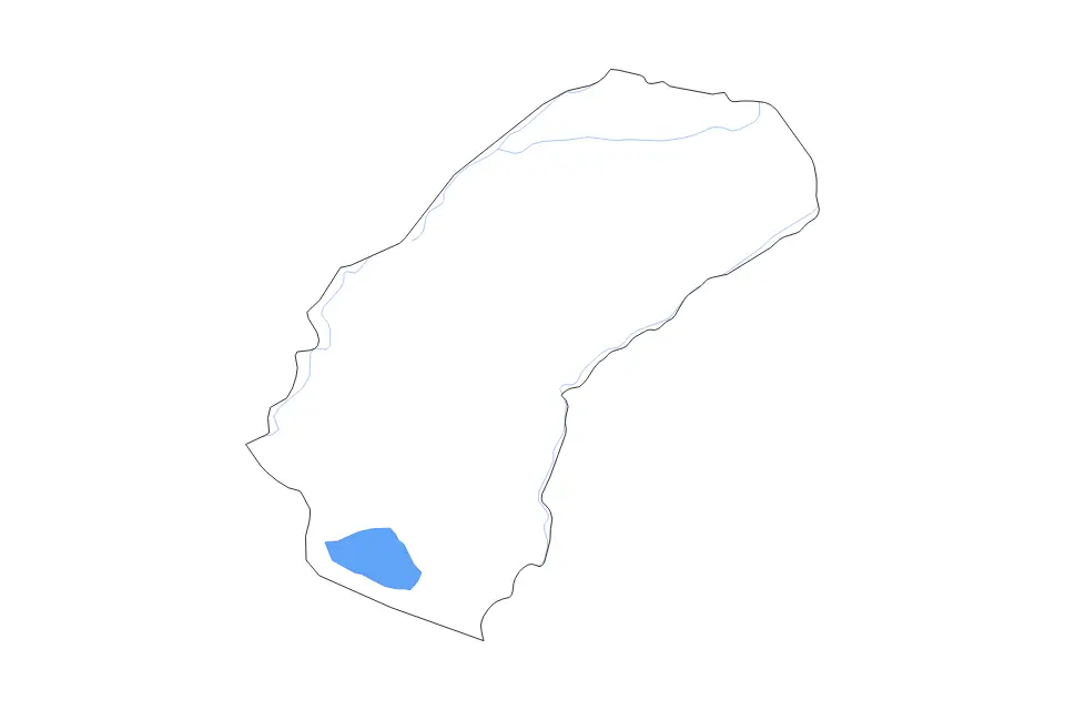 Mapa de Grand Cape Mount, Liberia de tipo contorno, lagos y ríos para África, con contorno, lagos y ríos con elementos de agua como Lake Piso.