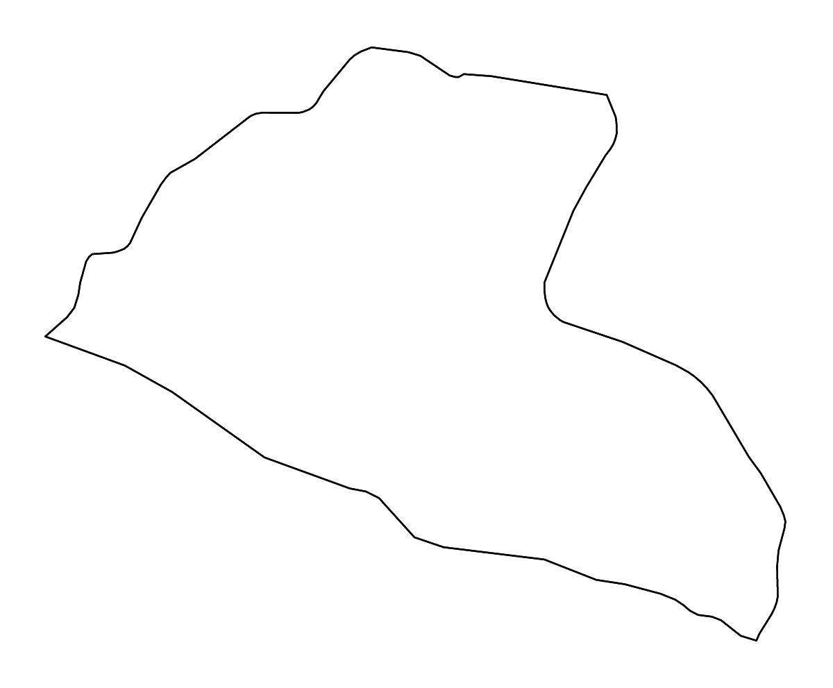 Carte de contour de Grand Kru, Liberia avec rivières.