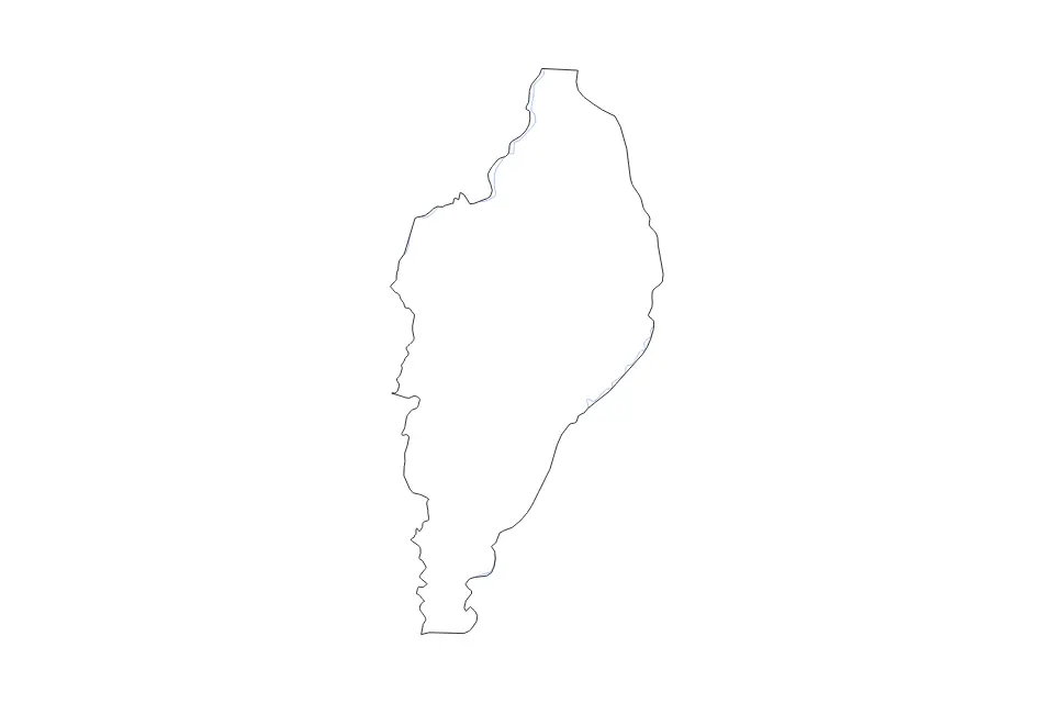 Carte de Nimba, Liberia de type contour et rivières pour Afrique, montrant contour et rivières avec des limites nettes.