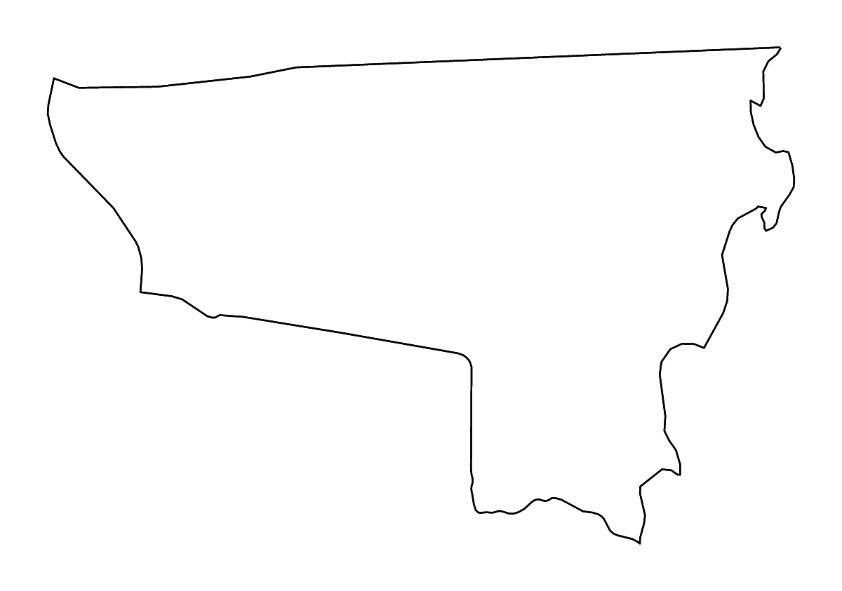 Carte de contour de River Gee, Liberia avec rivières.