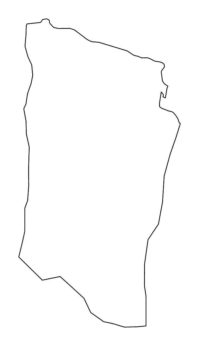 Mapa de contorno de Al Qubbah, Libya con ríos.