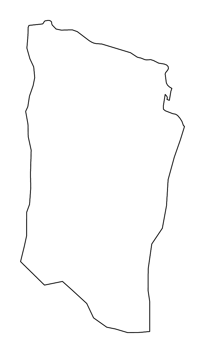 Mapa de contorno de Al Qubbah, Libya con ríos.