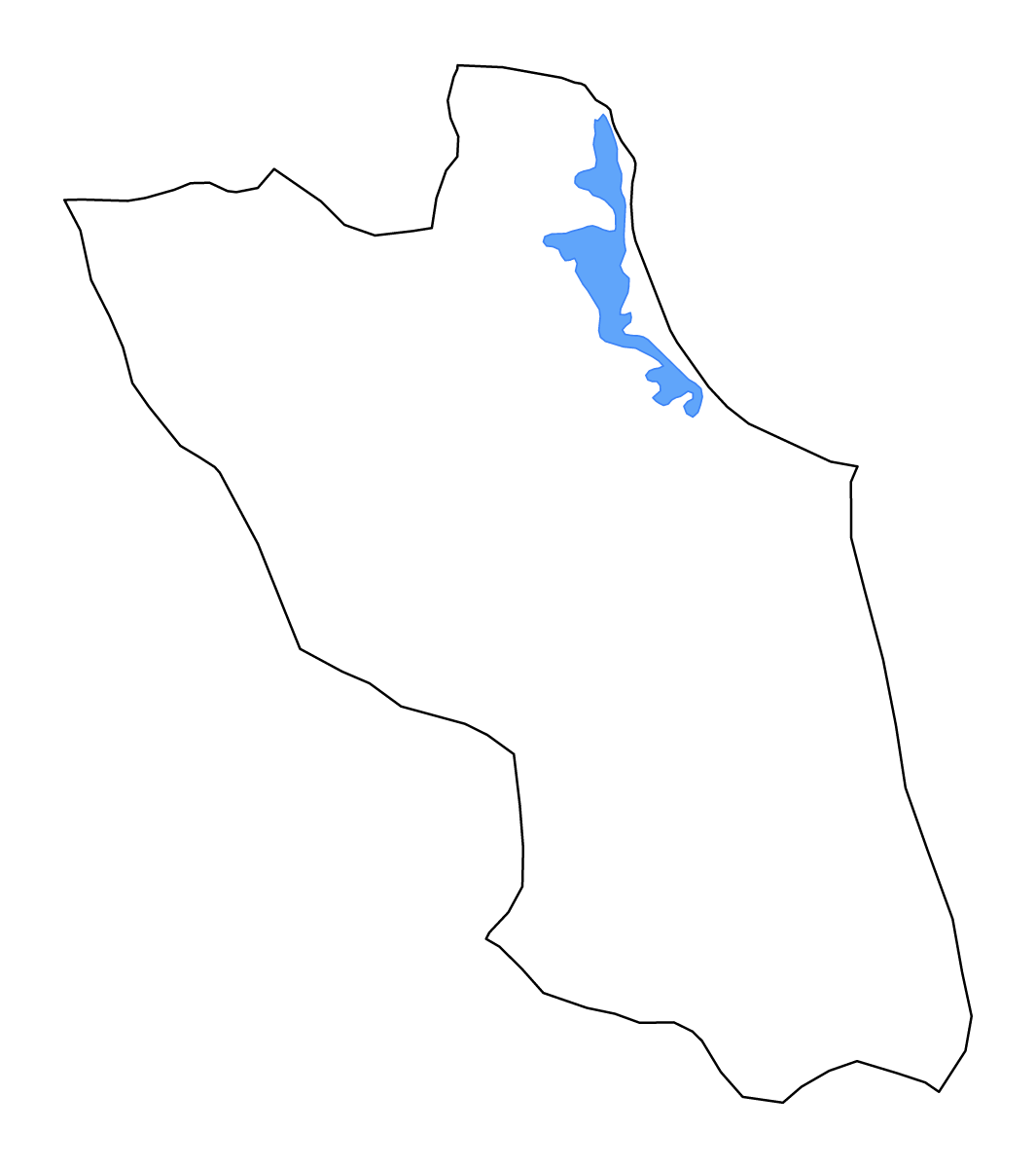 Carte de contour de Misrata, Libya avec lacs et rivières.