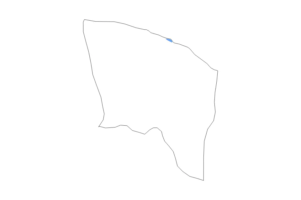 Outline map of Sirte Municipality, Libya with subdivision borders.