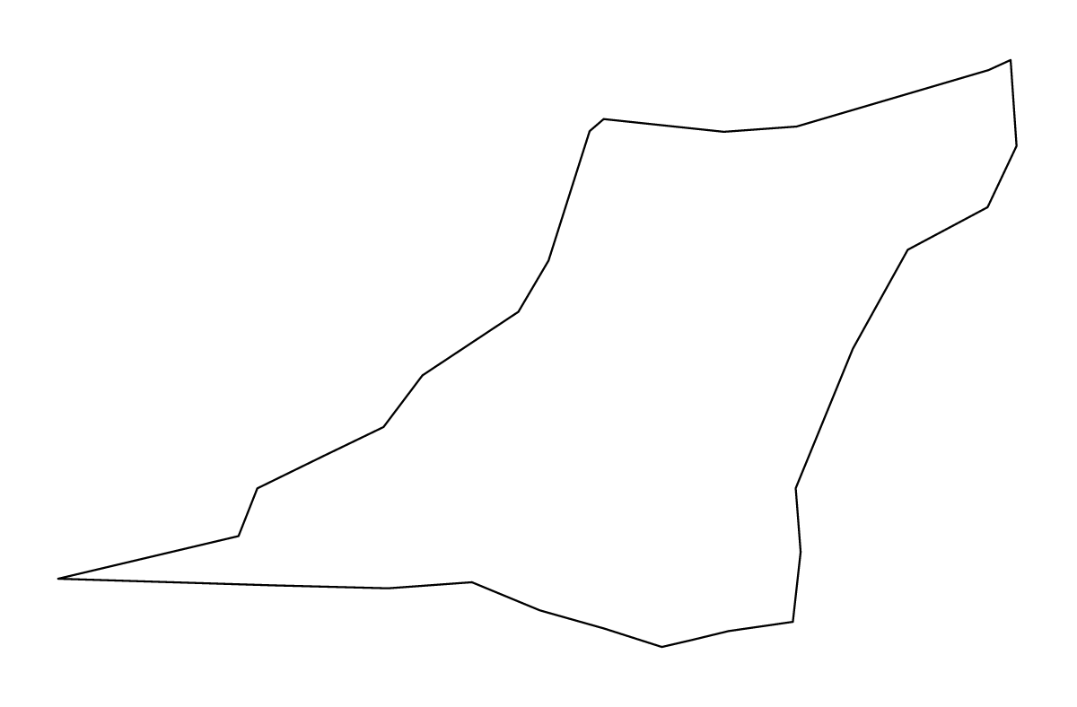 Carte de contour de Zawiya, Libya.