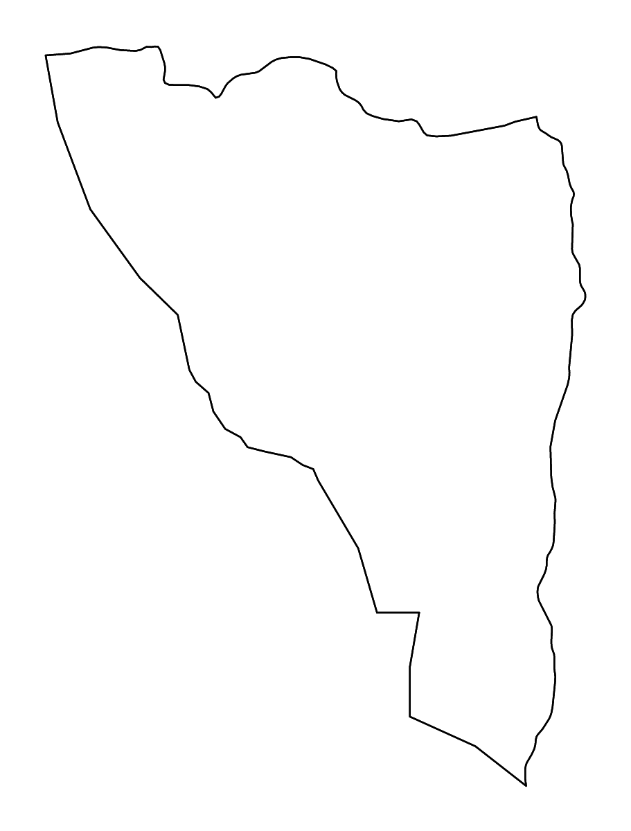 Mapa de contorno de Analamanga, Madagascar con ríos.