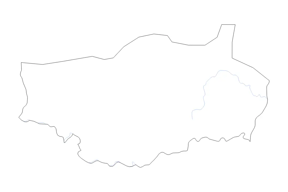 Vista previa del mapa de contorno de Antananarivo