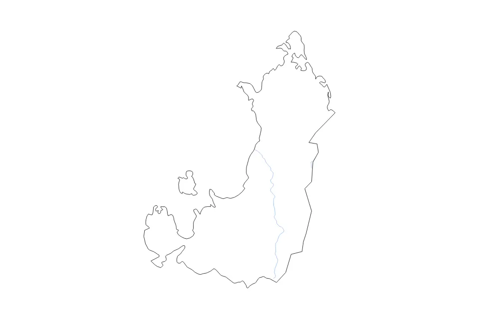 Carte de Diana, Madagascar de type contour et rivières pour Afrique, montrant contour et rivières avec des limites nettes.