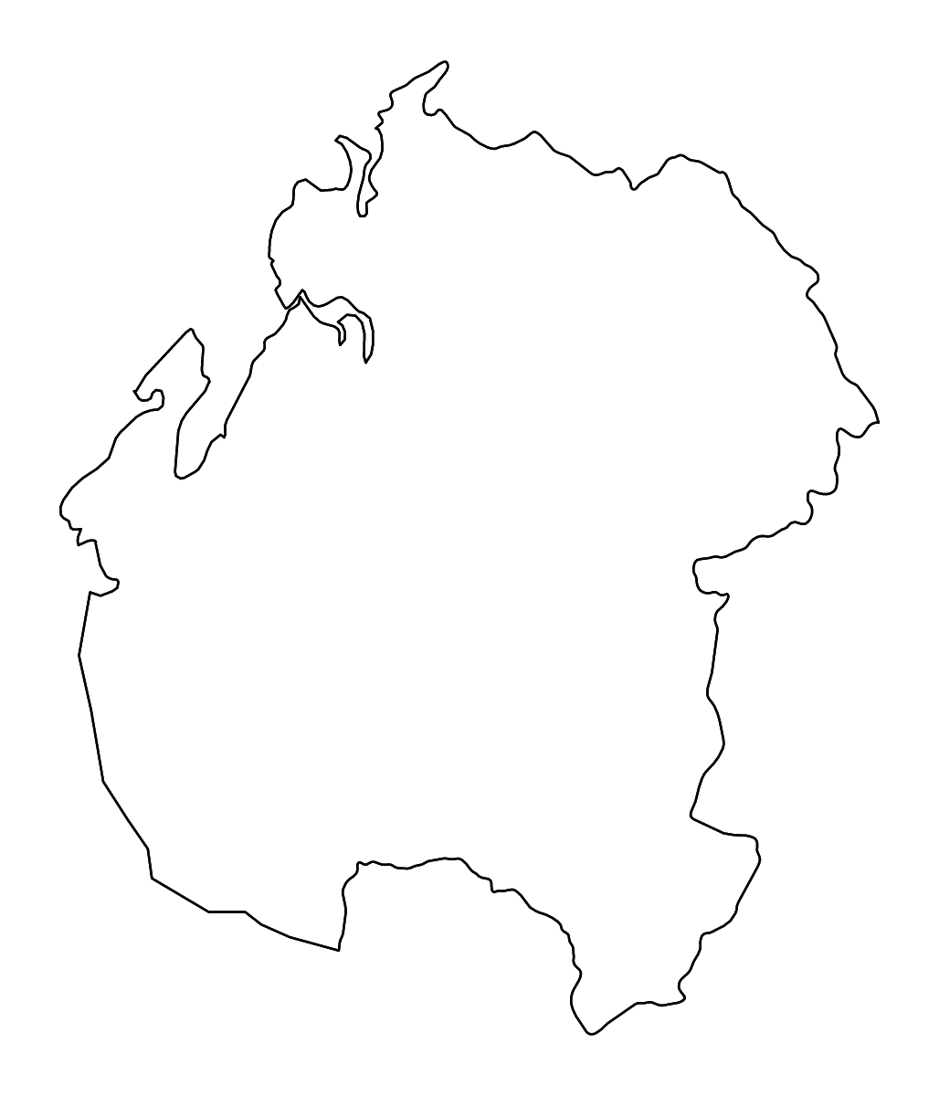 Carte de contour de Sofia, Madagascar avec rivières.