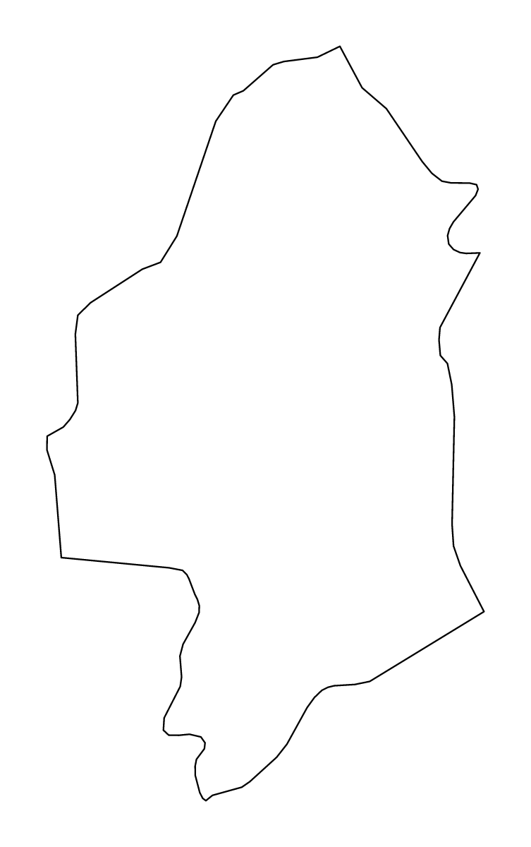 Mapa de contorno de Blantyre, Malawi.