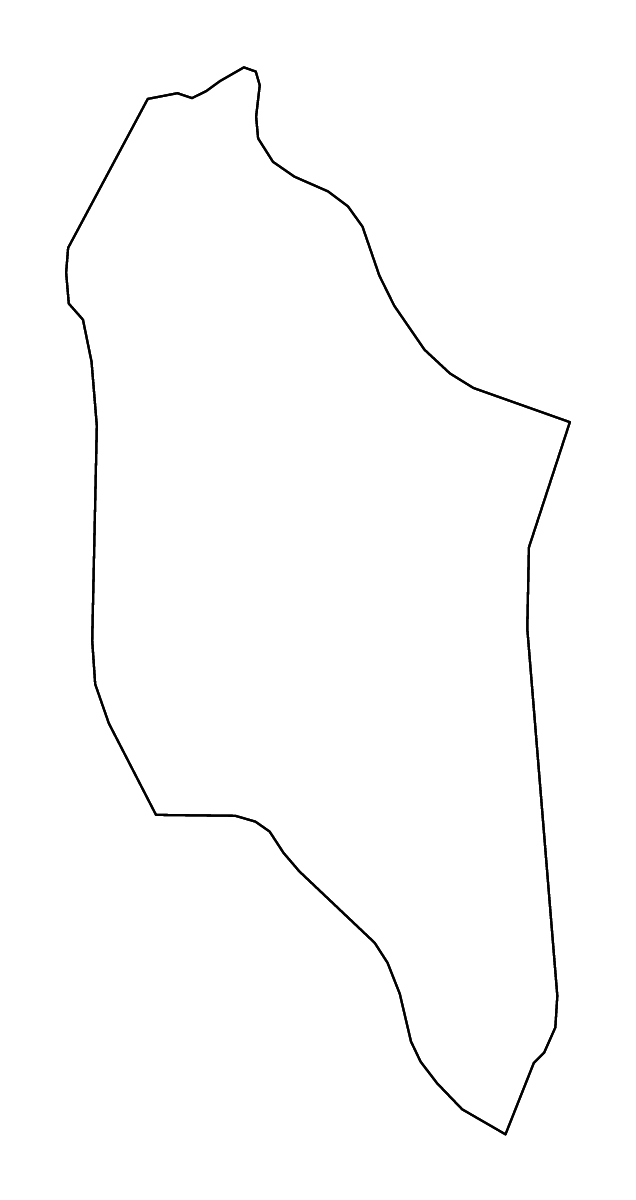 Mapa de contorno de Chiradzulu, Malawi con ríos.