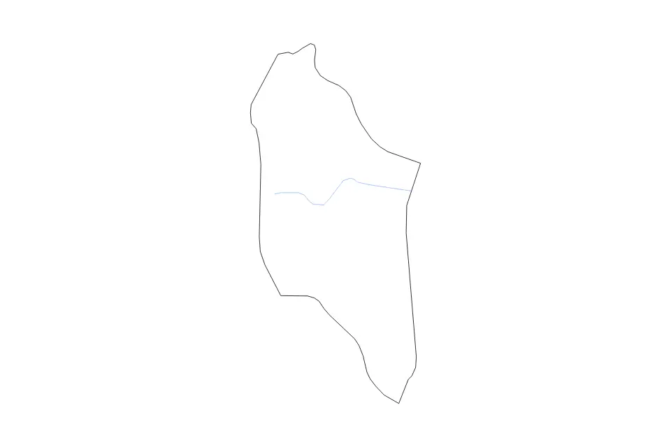 Mapa de Chiradzulu, Malawi de tipo contorno y ríos para África, con contorno y ríos con límites limpios.