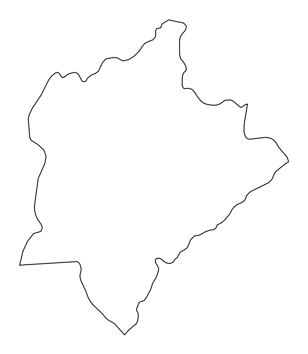 Carte de contour de Kasungu, Malawi avec rivières.