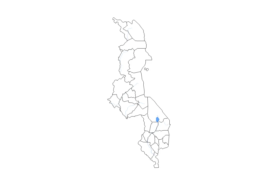 Vista previa del mapa de contorno de Malawi