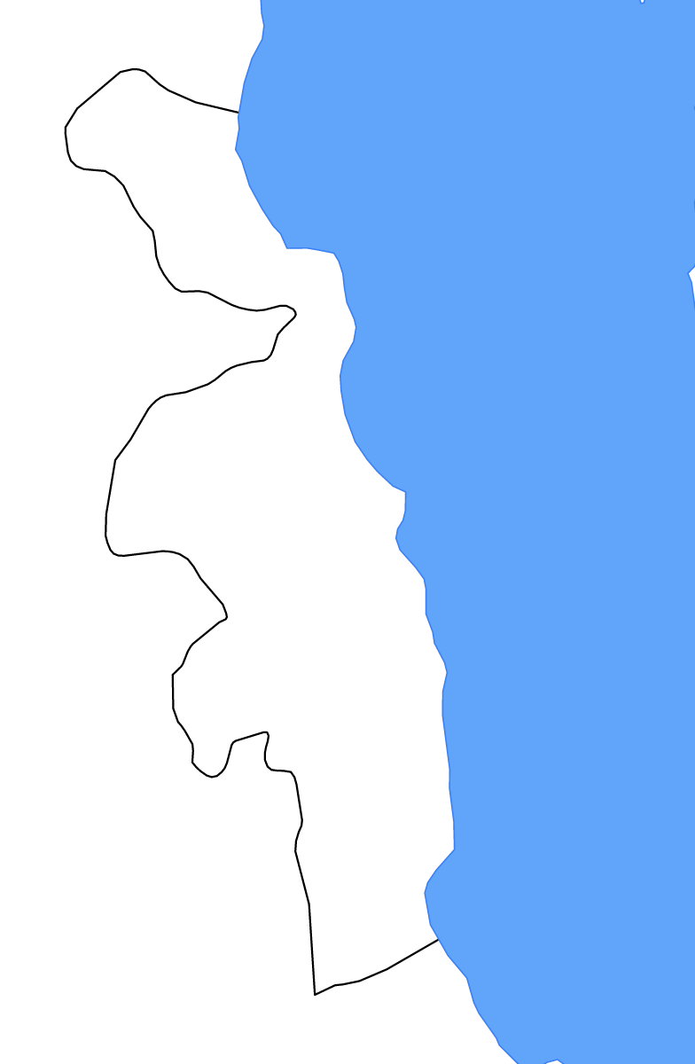 Carte de contour de Nkhotakota, Malawi avec lacs et rivières.